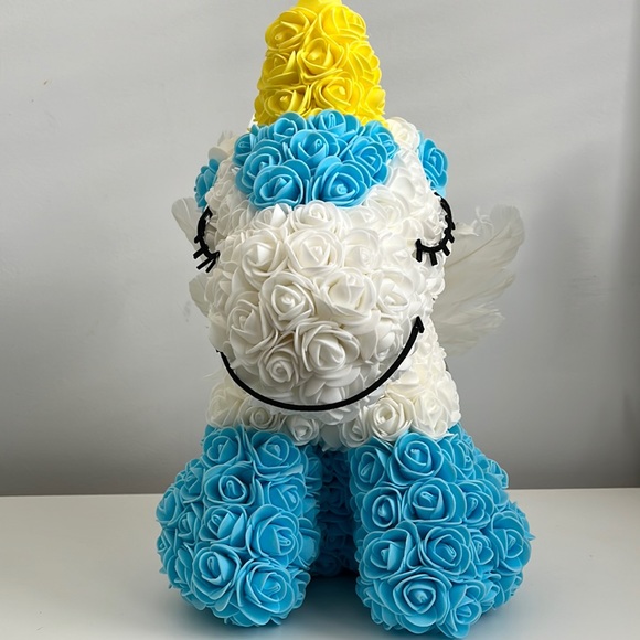Large Foam Flower Unicorn with Wings - Picture 1 of 3